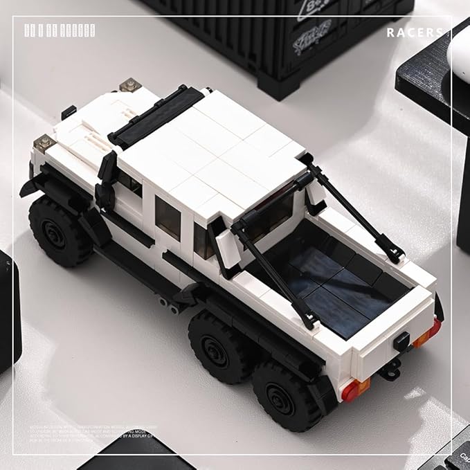 PB8811 1:32 G-630 Off-Road Vehicles Buliding Blocks Set 581 Pieces MOC Racing Car Kit with Display Container Clamping Blocks Car Gift for Adults