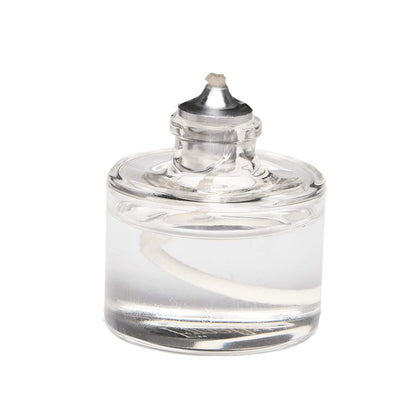 Firefly Refillable, Clear Glass Unscented Tealight Candles - 5 Pack - Bulk Long Burning Tea Lights Cotton Wick & Holder Included