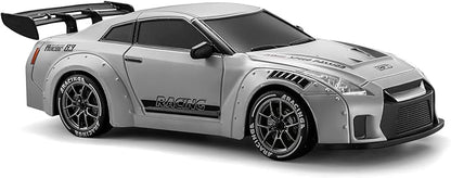 ACAMMZAR RC Drift Car 1:24 Remote Control Car for Kids 20KM/H 4WD High Speed RC Cars with LED Lights Two Batteries Extra Drifting Tires Vehicle for Adults Boys Girls