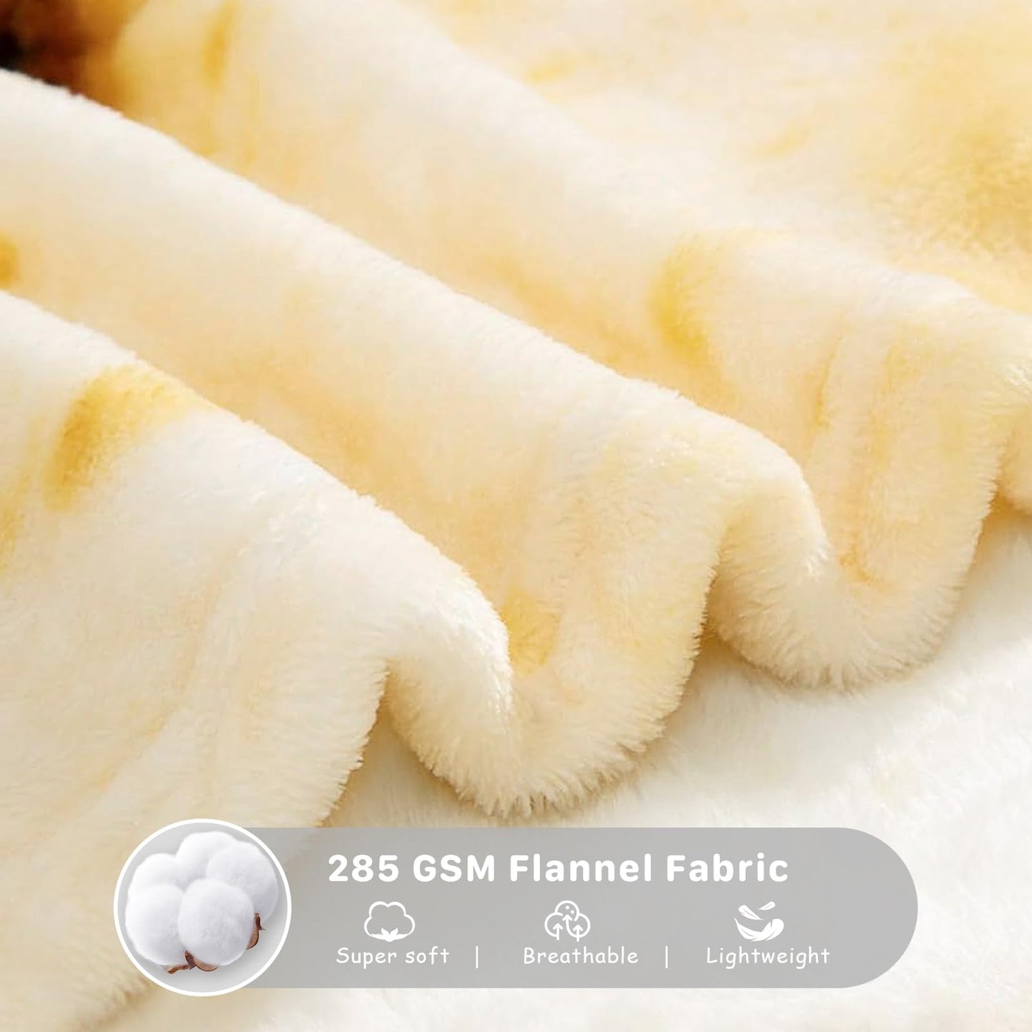 Waffle Blanket Baby for Boys Girls, Funny, Soft Flannel Swaddle for Birthday Gifts, Food Blanket for Newborn (36 inch, Yellow)