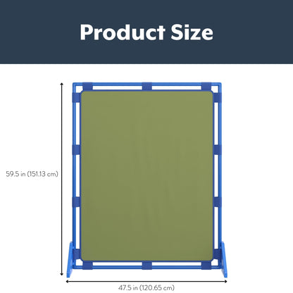 Children's Factory Big Screen PlayPanel, Kids Room Divider, Classroom Privacy Screen, Cantilever Feet Included, Sage