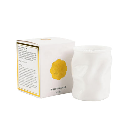 Scented Candle Chakra Ceramic Cup Shape,300G Aroma Soy Wax Greek Aesthetic Prayer Decorative Candle for Table Photo Prop,Prefect Gift for Meditation Stress Relief Mood Boosting Bath Yoga