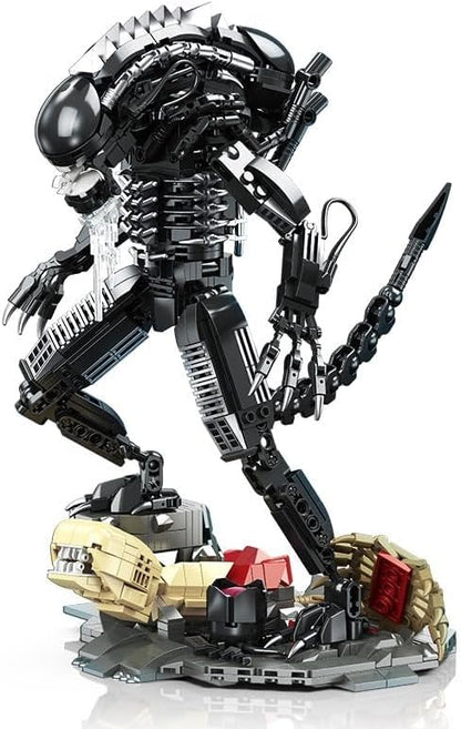 Xenomorph Action Figure Building SetMovie Themed Scenes Building SetsCollectible or Home Office DisplayAdult Horror Gifts for Fans Birthday Halloween
