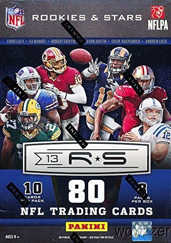 2013 Panini Rookie &amp Stars NFL Football Factory Sealed Pack Retail Box with 80 Cards ! Look for Rookies and Autographs of all the Top NFL Draft Picks !