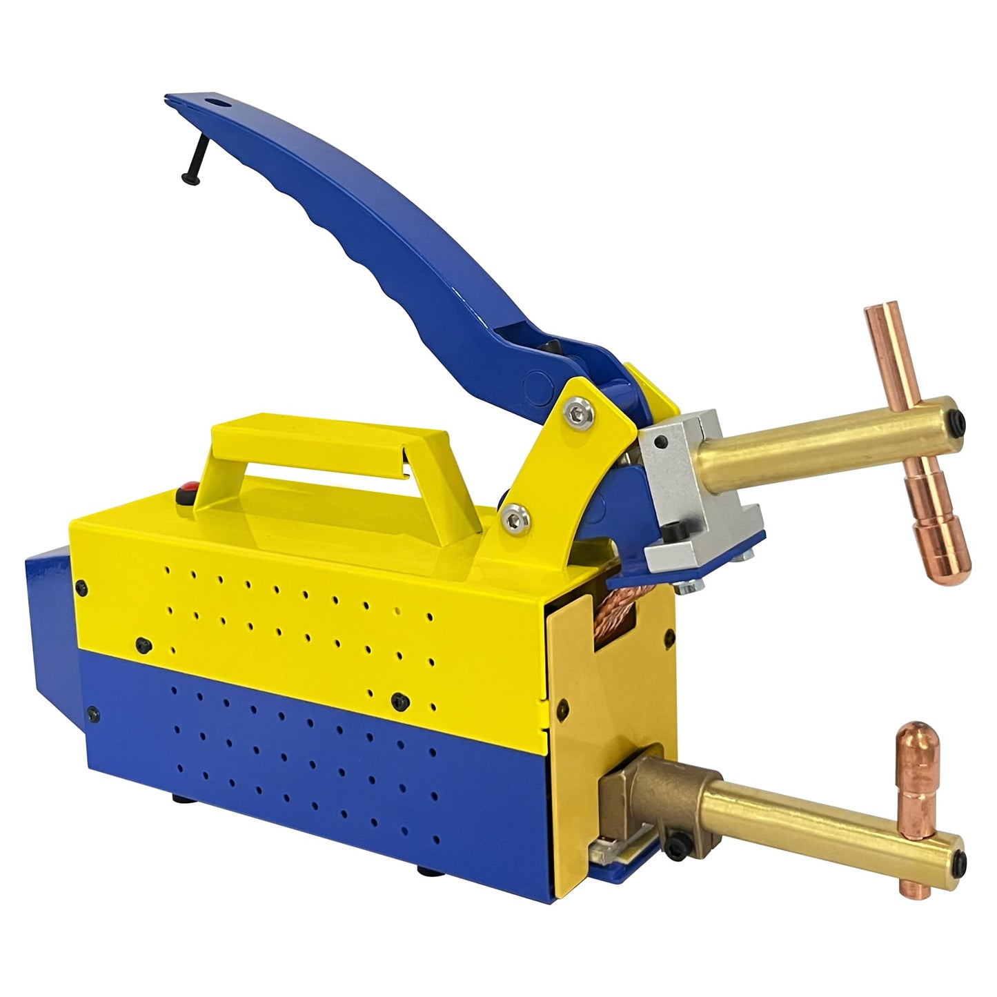 Professional Portable Electric Spot Welder Machine with Replaceable Welding Electrode Arms 1/8" Electric Single Phase Handheld Welding Tip Gun Handle Weld Metal Sheet Spot Welding Machine(110, Volts)