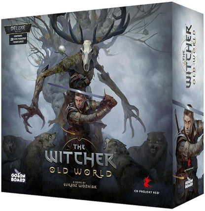 The Witcher Old World Deluxe Edition Board Game - Fantasy &amp Adventure Strategy Game for Adults Ages 14+ 1-5 Players 90-150 Min Playtime Made by Go On Board