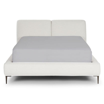 Flex Top King Fitted Sheets for Sleep Number Bed - Half Split King Fitted Sheet, 34" Split, Fits Up to 15" Deep Mattress - Light Grey