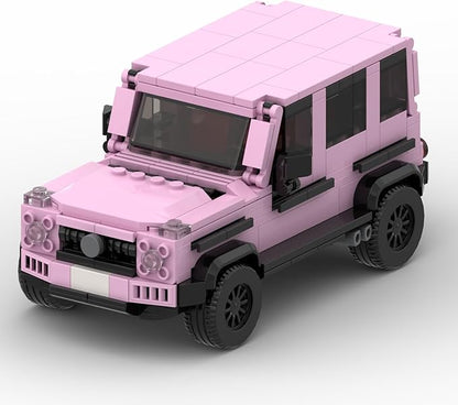 Custom Building Block Set G-Class SUV Model Pink DIY Construction Toy