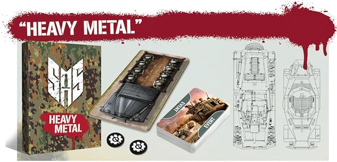 Word Forge Games: SAS Rogue Regiment - Heavy Metal Expansion - Strategy Board Game WWII Stealth Action Military Theme Ages 14+ 1-4 Players 60 Min