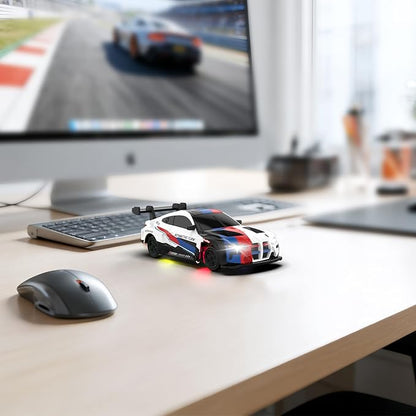 RC Drift Car 1/43 Mini RC Drift Car with Gyro 2.4GHz Full Proportional Control 20KM/H 4WD High Speed Remote Control Alloy LED Lights &amp Drift Tires Toys for Adults Boys and Girls Gift