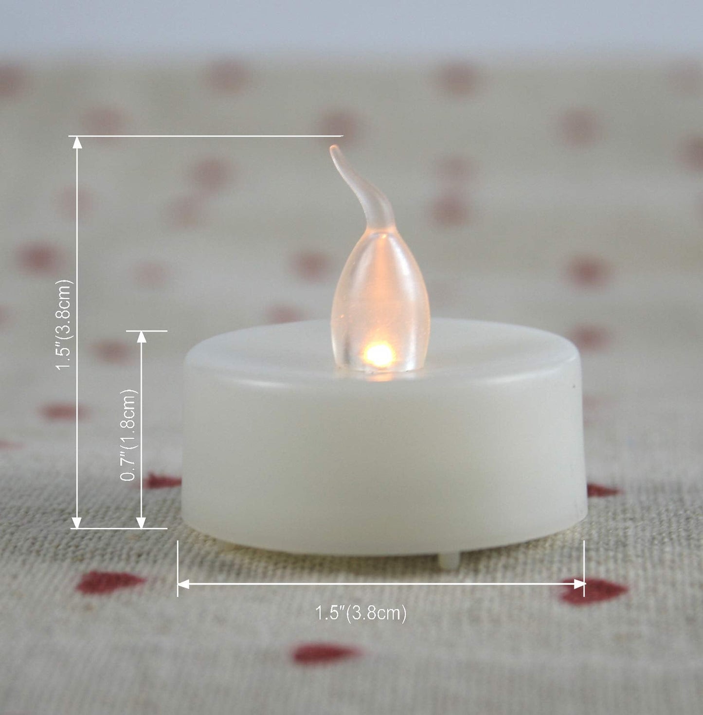 CANDLE CHOICE Battery Operated Flameless Tea Lights Realistic Flickering Electric LED Tealight Candles Set Wedding Party Halloween Christmas Decorations Table Centerpieces Batteries Included 12 Pack