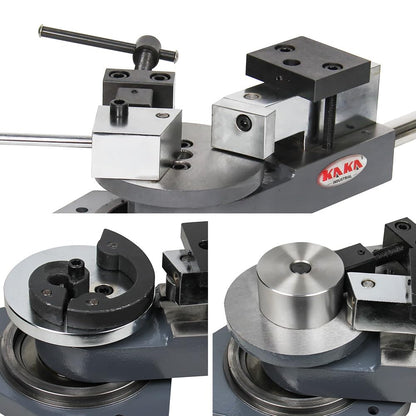 KAKA INDUSTRIAL Flat Bar Bender,Zinc-Plated Mold for Anti-Rust & Smooth Finish, Bends Flat Steel (1.18"x0.394"), Round Steel (0.59"), Square Steel (0.511"), Scroll, Radius, Angle SBG-40