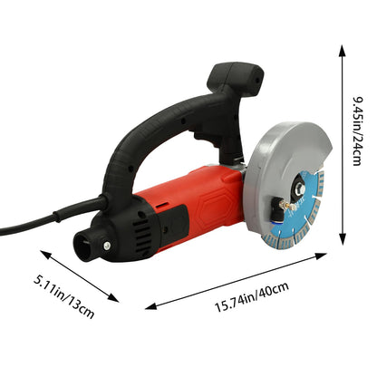 Electric Concrete Saw, 9 in Concrete Saw-Concrete Cut off Saw Wet Dry Concrete Saw Cutter 3000W Corded Circular Saw