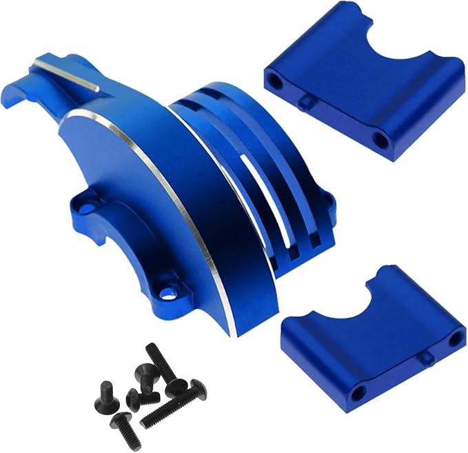 Upgrades Part for 1/8 Sledge 4WDAluminum Main Gear Cover Alloy Hops up for Sledge 4WD Monster Truck RC Car #95076-4Replace #9584Navy Blue