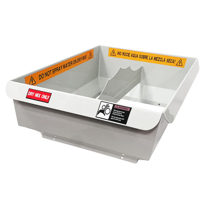 Upgraded MMAC-0123 Hopper Extension Compatible with Both Mud Mixer MMXR-3221 and Evolution Models, 250% More Dry Mix Capacity can Hold Approximately 5 Bags of 80 Pound Dry Mix at One Time