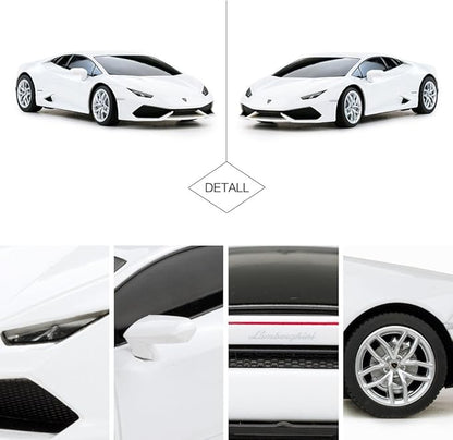 RASTAR Lamborghini HURACÁN LP610-4 RC Car Radio Remote Control 1/24 Scale (White)