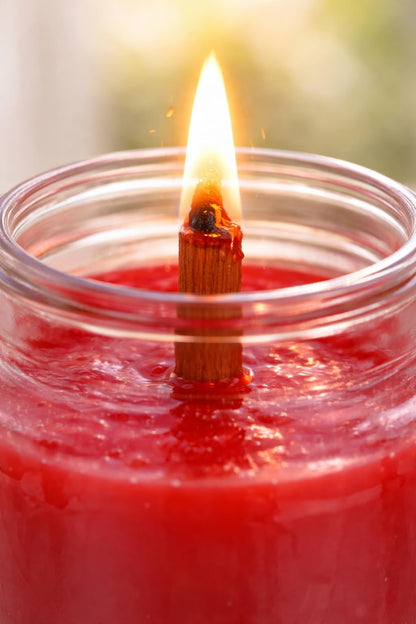 Candle jar 510g Berries with Natural Wood Wick, Made in Italy