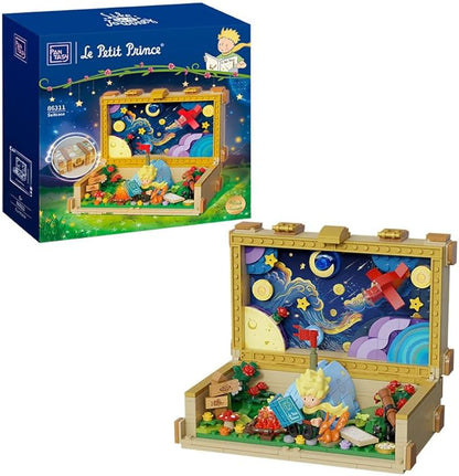 PANTASY The Little Prince Suitcase Building Blocks Set Construct Create Play Building Kit for Adults Home and Office
