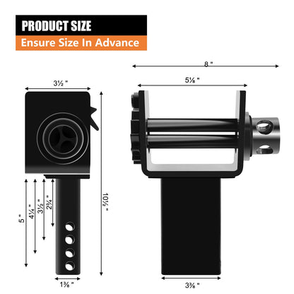SALUINOKI 4 Pack Trailer Stake Pocket Winch Flatbed, Capacity 16,200 lbs Utility Flatbed Accessories, Compatible with 4 inch Flatbed Winch Straps for 2x4 Stake Pockets