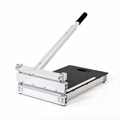 17mm Thick Upgrade Stability Heavy Laminate Floor Cutter,13" Professional Vinyl Flooring Cutter with 15° /30° /45°Adjustable Angle Settings,Cuts Laminate, LVP,LVT,SPC,Engineered Hardwood
