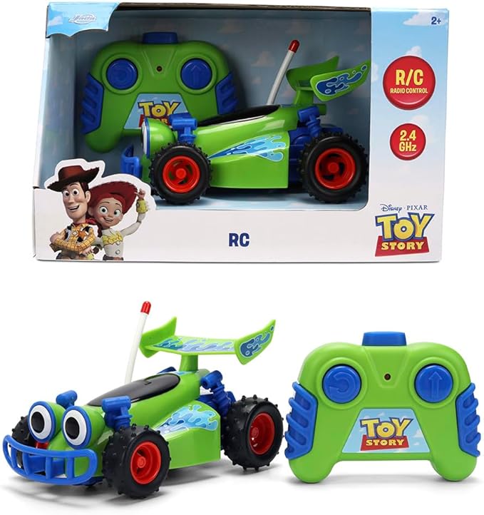 Jada Toys 1:32 RC Toy Story RC Buggy – Simple Function Remote Control Car for Kids with 5.5 Body and Movie-Inspired Design – No Figure Included