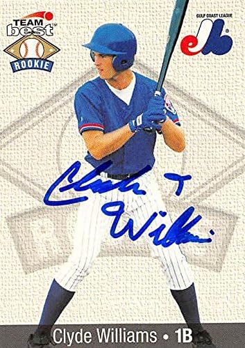 Sports Memorabilia Autograph Warehouse 245006 Clyde Williams Autographed Baseball Card - Montreal Expos FT 1999 Team Best Minor League Rookie - No. 98