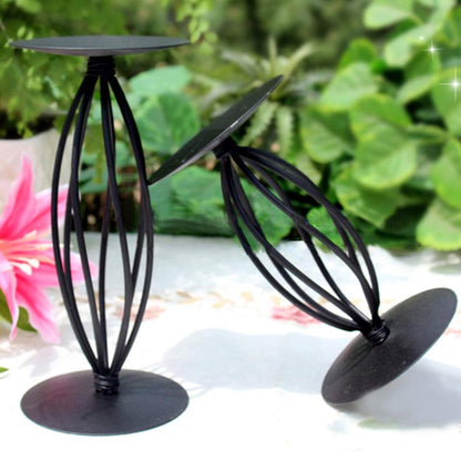 XILIN-1987 Candle Holderss Simple European Candle Holder Romantic Retro Wedding Props Wrought Iron Home Furnishings Decorative Candlestick