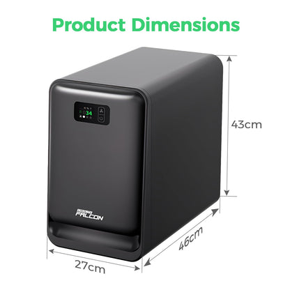 Creality Smoke Purifier Falcon AP1 for Laser Engraver, 5-Layer Filtration 360° Full-circle Purification for Dust & Odors,Display Screen and APP Control, PM2.5 Monitoring