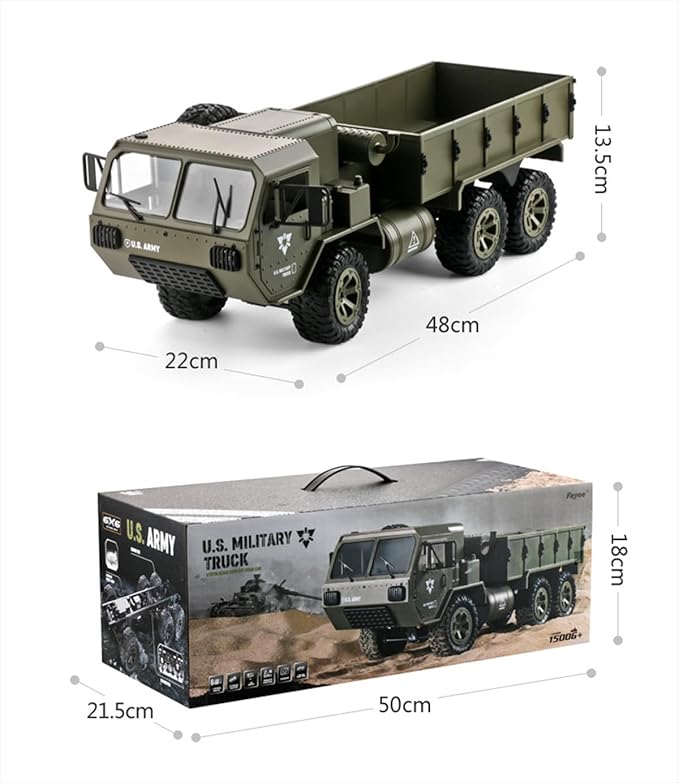 FY004 1/16 6wd Rc Car Full Proportional Steering Throttle 2.4G High-Speed Rc Climbing Car High Simulation Pickup Model Can Be Modified Off-Road Remote Control Truck Outdoor Adult And Children'S Toys