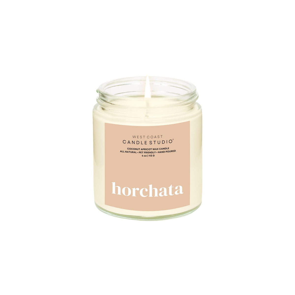Pet Safe Candle for Dogs | Non Toxic Coconut Apricot Wax Candle | Clean Burning, Paraffin-Free | Pet Odor Eliminating Home Fragrance | Horchata | 4 oz