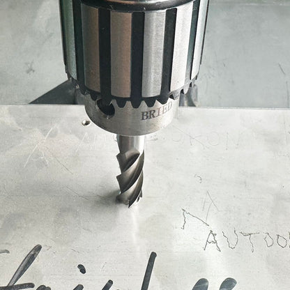 AUTOTOOLHOME 1/8" 3/16" 1/4" 5/16" 3/8" 1/2" high Speed Steel HSS 4 Flute Straight End Mill Cutter 5/32" 1/16" Set of 8