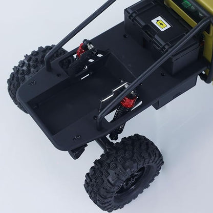 CR18P V3 THunter 1/18 RC Climbing Car 2.4G Wireless Control 4WD Rock Crawler Car Brushless Motor ESC RTR LED Lights Hobby Grade Model for Adult(Matte Sand)
