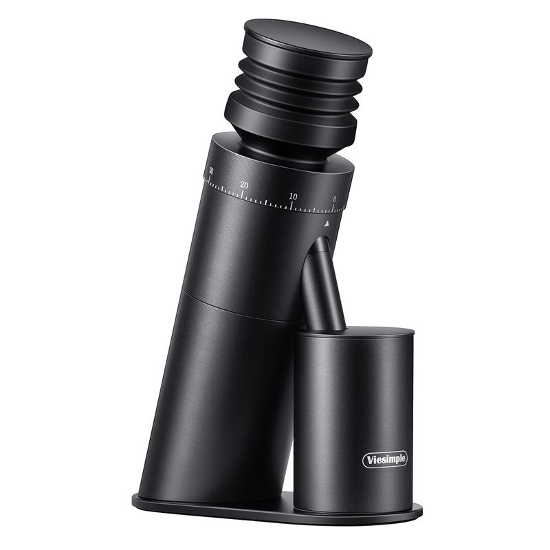Coffee Grinder, Viesimple Gen 4, Single Dose Burr Coffee Grinders with Magnetic Dosing Cup, Electric Coffee Bean Grinder with Anti-Static Design, Espresso Grinder Compact & Quiet for Home Use Black