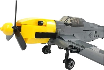 General Jim's WWII German Fighter BF-109 Building Blocks Set – 286-Piece Messerschmitt Model Plane for History Enthusiasts for All Building Levels– Compatible with Major Brick Brands