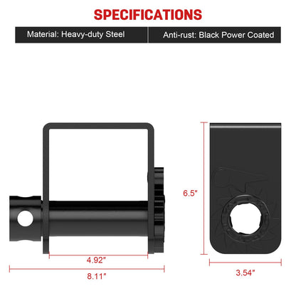 2026 Upgraded Sliding Winch for Utility Trailer,4 PCS Standard Sliding Tie Down Winch for Flatbed Semi Truck,for Use w/ 4 Inch Straps, Trailer Cargo Control,Black Powder Coated