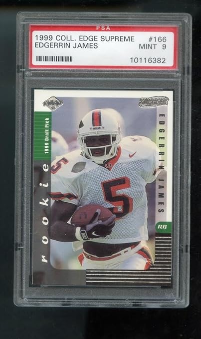 1999 Collector's Edge Supreme Edgerrin James PSA 9 Card