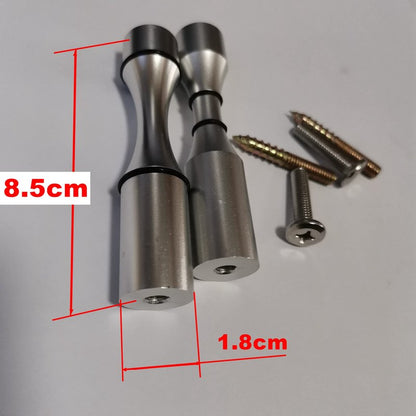 Wine Bottle Wall Pegs 5 Bottle Matte Silver Single Vino Pin for Drywall or Wood Surfaces