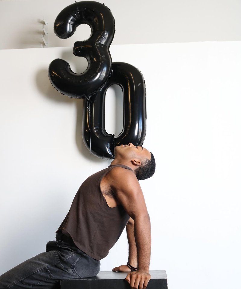 Black Number 29 Balloon 40 inch, 29 Number Balloons, 29th Black Birthday Decorations for Women Men, 29 Year Old Black Party Supplies