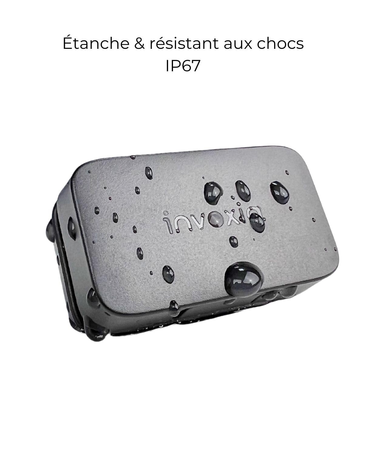 invoxia Mini GPS Tracker - Waterproof GPS Tracker with Real-time Anti-Theft Alarm - Up to 3 Months Battery Life - Includes 3 Year Subscription - Small and Lightweight - Anti-Theft for Keys, Boat