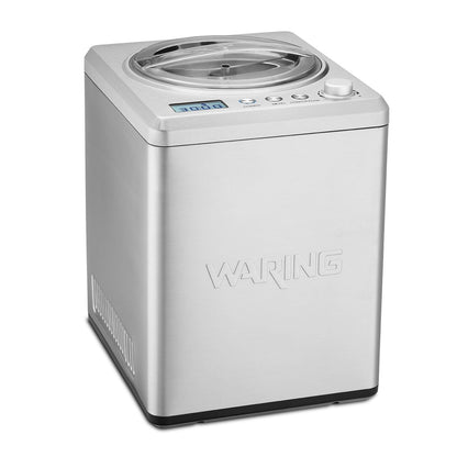 Waring Commercial 2.5-Quart Compressor Ice Cream Maker Machine, Built-in Compressor No Pre-Freezing, for Restaurants & Professional Kitchens, WCIC25