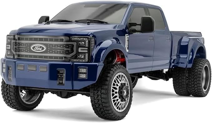 Helidirect CEN Racing 1/10 RC Crawler - F-450 SD KG1 Wheel Edition 4WD RTR Truck All-Terrain Water-Proof Axial SCX10 for RC Hobbyists Blue Galaxy