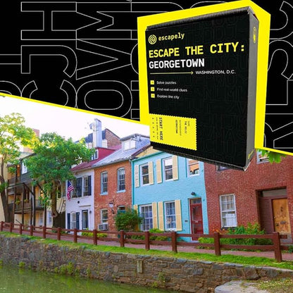 Georgetown DC Outdoor Escape Room | Real City Scavenger Hunt | Gifts for Adults &amp Families | 1-6 Players 2-3 Hours 1 Mile Walking Distance