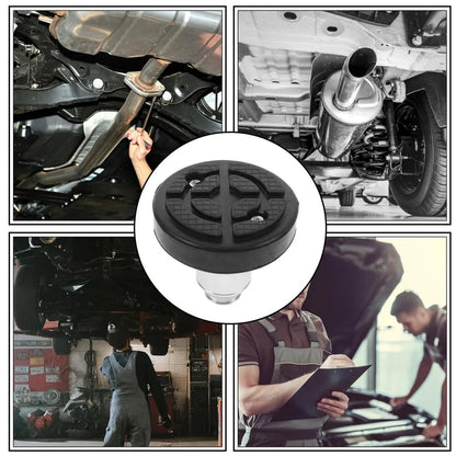 4pcs 50mm Shaft Screw Up Car Lift Pads, 4-9cm Plus-High Car Lift Rubber Tray, Raising Lift Tool Tray for Car Lift Bridge Jack Stable Support