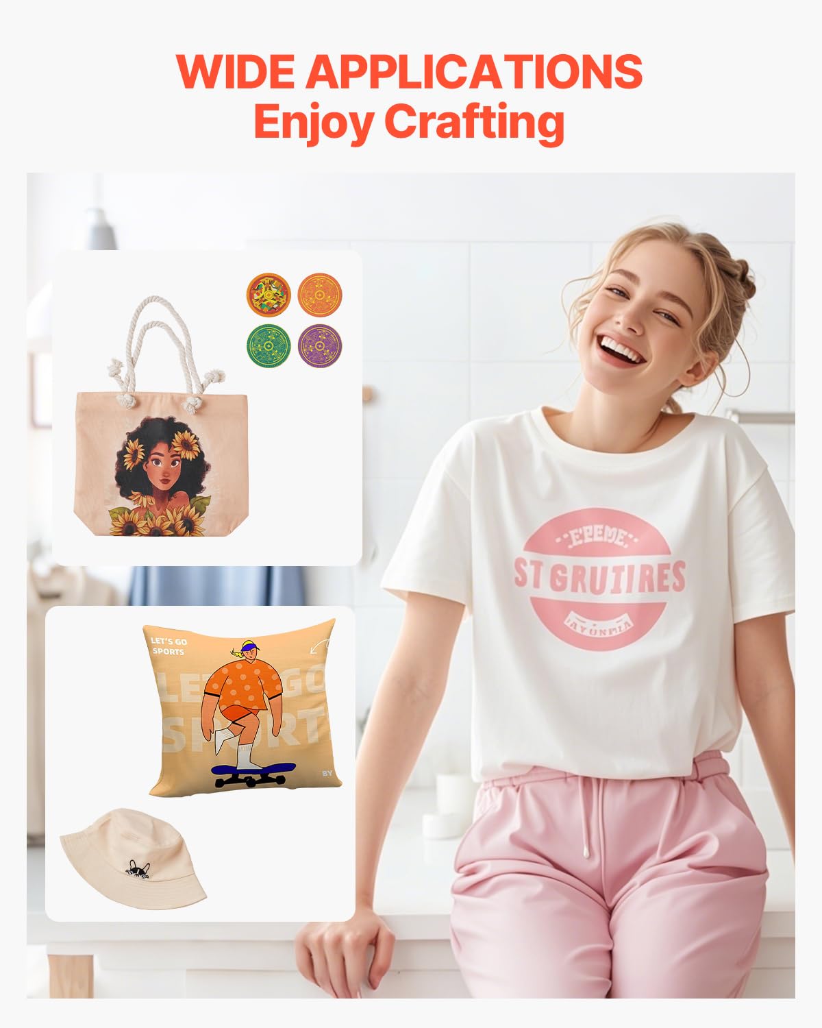 VEVOR 2 in 1 Heat Press Machine for T Shirts and Hats, 15x15 Inch Professional Swing Away Digital Tshirt Press Machine for Sublimation, Vinyl, Heat Transfer Projects
