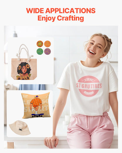 VEVOR 2 in 1 Heat Press Machine for T Shirts and Hats, 15x15 Inch Professional Swing Away Digital Tshirt Press Machine for Sublimation, Vinyl, Heat Transfer Projects