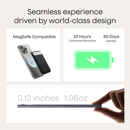 Plaud Note AI Voice Recorder, Note Taker w/Case, App Control, Transcribe & Summarize with AI, Support 112 Languages, for Meetings, Calls, Lectures, Professionals, Teams, Starlight, Non-Pro Version