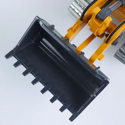 1:50 RC Electric Lifting Tracked Loader Lr636 2.4G Construction Vehicle Metal Bucket Tracks Ripper RTR Model Light Sound Battery Hobby Grade Model for Adult Hobby