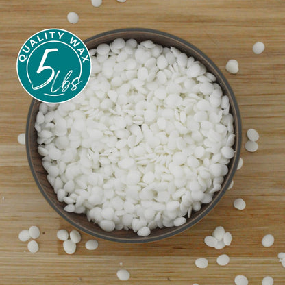 Coconut Soy Wax Beads for Candle Making | 5lb Coconut Soy Candle Wax Pastilles for Candlemaking | Smooth Blend for High Load Fragrance Formulation | Candle Making Supplies