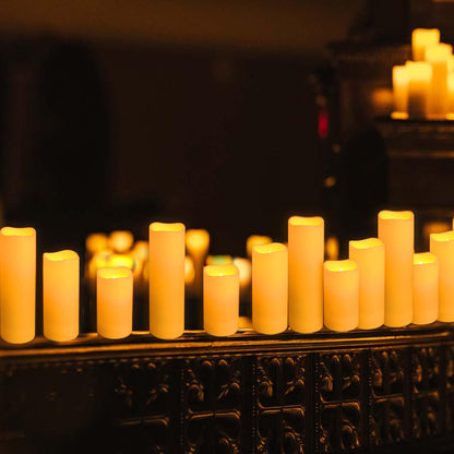 Grcdoyvl LED Candles 48Pack,Flickering Flameless Design,Operated by Remote with Timer FunctionGreat for Aniversary,Halloween and Christmas
