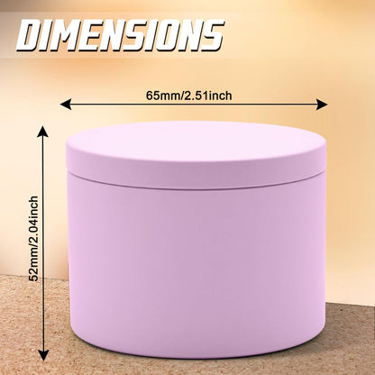 YJHSS 24-Pack 4oz Candle Tins with Lids, Metal Candle Jars for Candle Making, Empty Containers Vessels Bulk for Small Business & Beginners DIY Storage -Pink